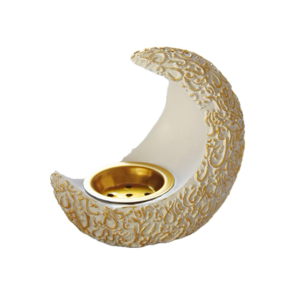 Burning Arab Luna for natural incense in grains, resins and herbs - door to