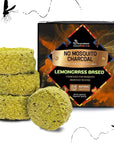 Samsara Carbioncini Anti -mosquito incentive to the 100% natural lemongrass - No coal, no chemical additives, no volatiles - No Mosquitos (8 charcoals)