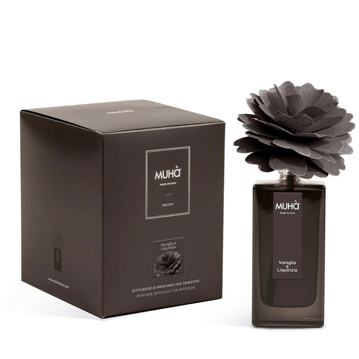 Muhà peony diffuser vanilla and licorice - environment fragrance with peony - 50ml / 100ml