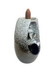 Bruciaincenso a cascata in Ceramica per Incenso in coni - Portaincenso a fontana Beige - clorophilla-shop