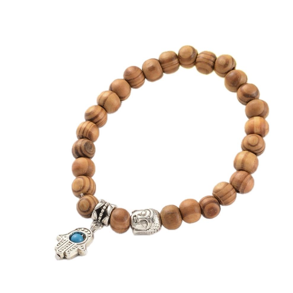 Bracciale portafortuna amuleto mano di Fatima