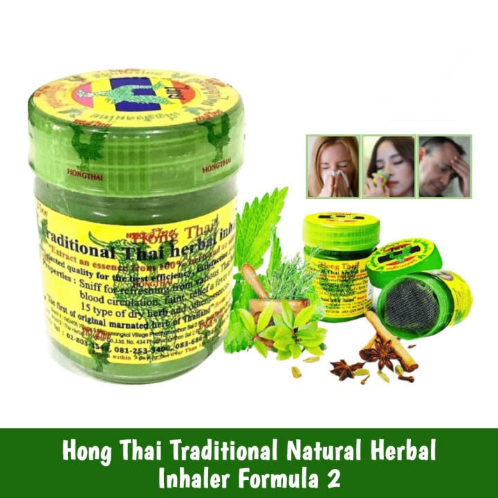 Hong Thai Inalatore di Erbe Thailandesi - Allevia i sintomi da raffreddore e febbre