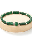 BRACCIALE IN MALACHITE NATURALE - Trasformazione e Introspezione