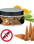 Samsara coni di incenso anti zanzare alla Citronella 100% naturali - NO carbone, NO additivi chimici, NO volatili - NO MOSQUITOS (12 coni)