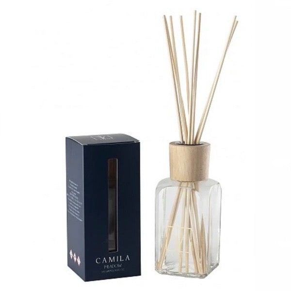 CAMILA SEDUCTIVE - fragranza MEADOW FIORI SELVATICI E FLORA Diffusore a Bastoncini Profumatore d'ambiente - 100/200/500ml - clorophilla-shop