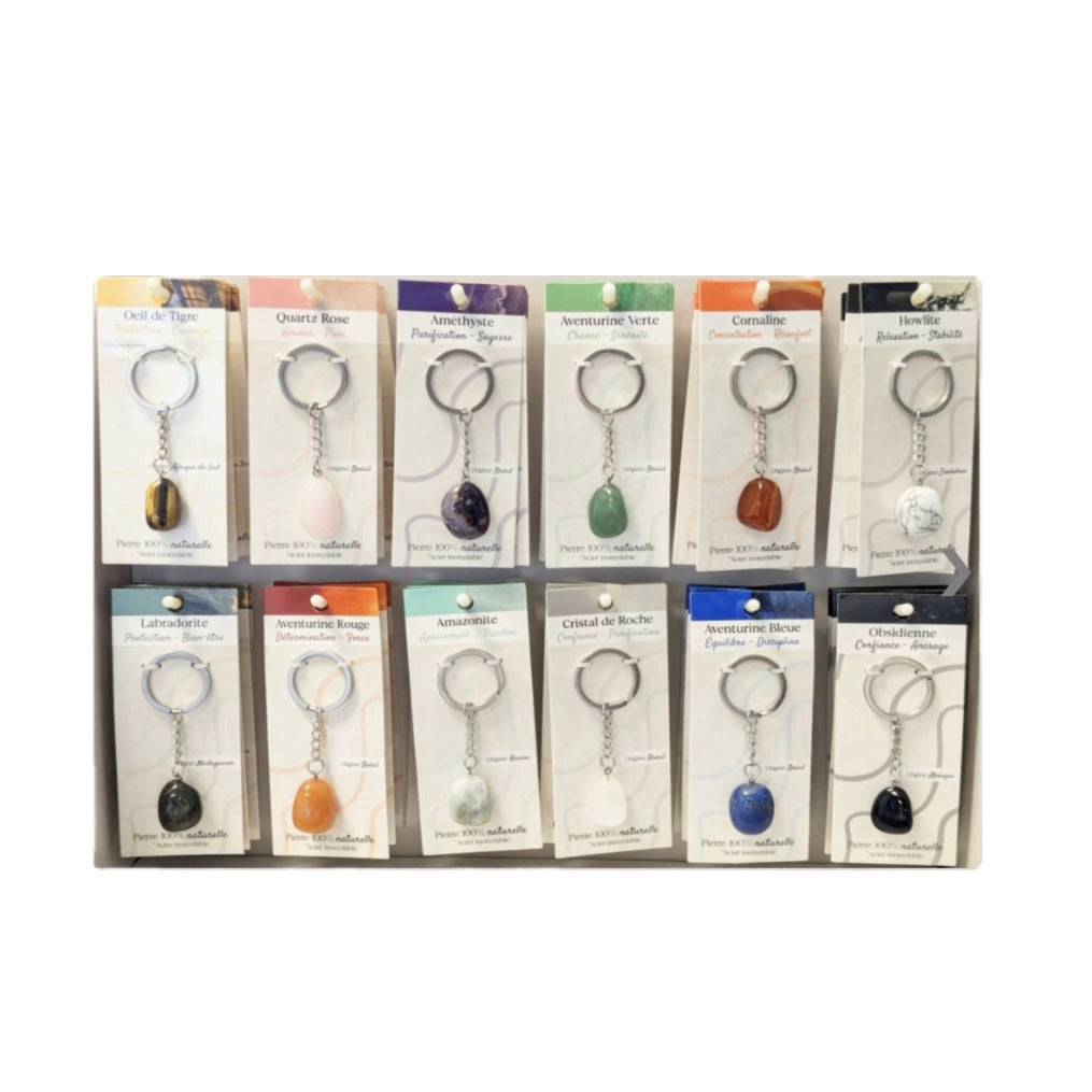 Stone keychain - gift idea