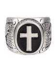 Ring with stainless steel cross