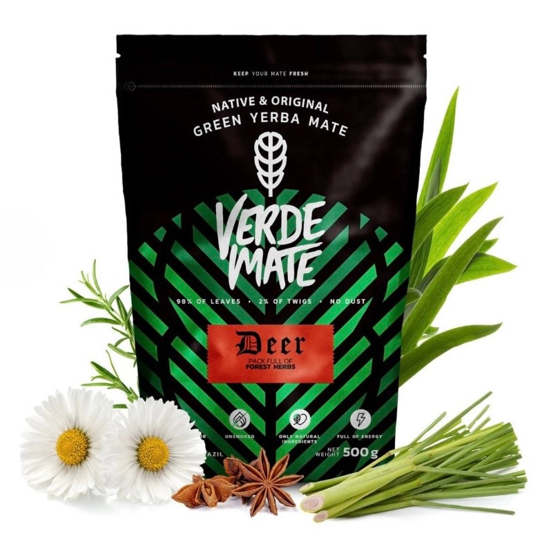 Verde Mate Green Deer - Yerba mate Origine Brasile 500g
