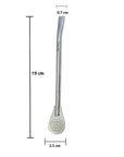 Mercedes Bombilla 19cm leggermente curva - Cannuccia per Yerba mate