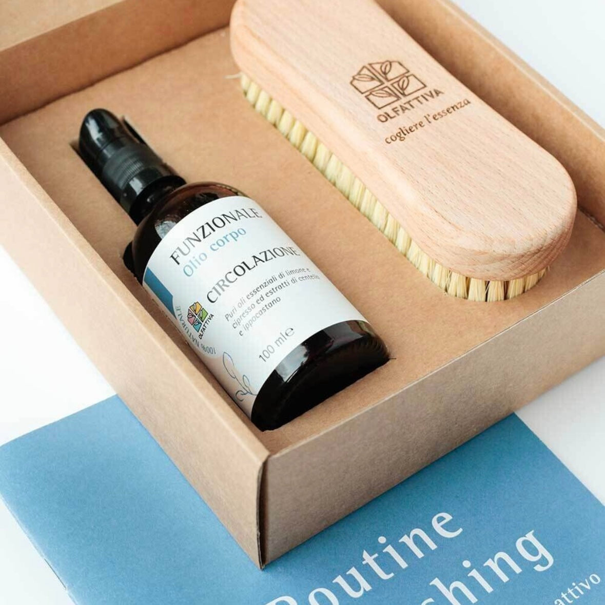 Olfactive Kit Routine Dry Brushing Circulation - improves the appearance of the skin and reduces imperfections