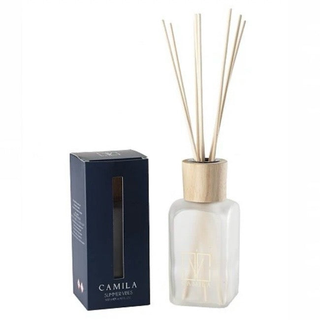 CAMILA MAGNETIC - fragranza SUMMER VIBES PESCA E CASSIS Diffusore a Bastoncini Profumatore d'ambiente - 100/200/500ml - clorophilla-shop