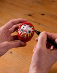 Daruma Bambola degli Obiettivi Amuleto giapponese - BUONA FORTUNA - clorophilla-shop