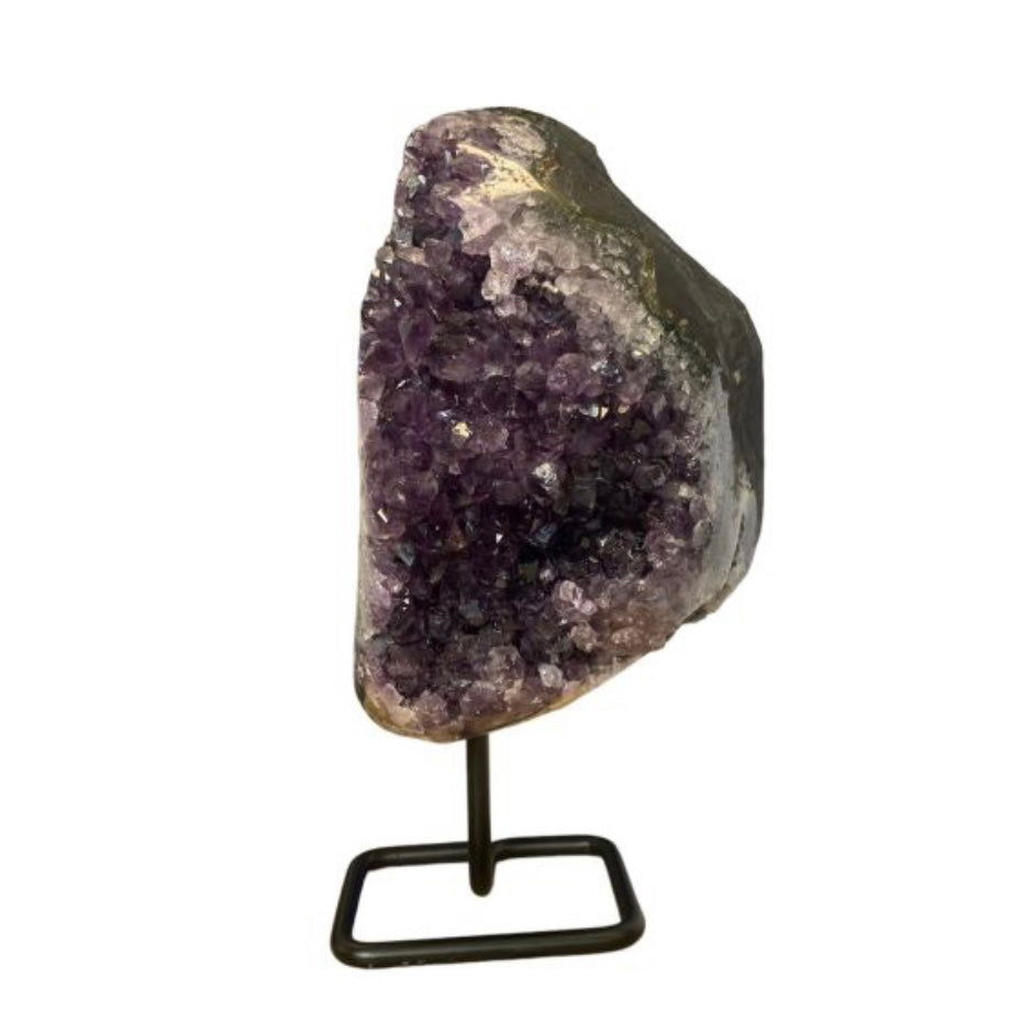 Geode di Ametista del Perù qualità AA su base - 3,43Kg - clorophilla-shop