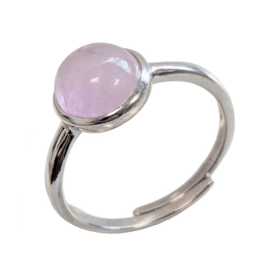 Anello con Kunzite in argento 925 - Regolabile