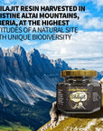 Golden Mountains SHILAJIT Resin Premium Puro 100% origine Monti Altaj - Esclusiva Qualità Certificata 100g - clorophilla-shop