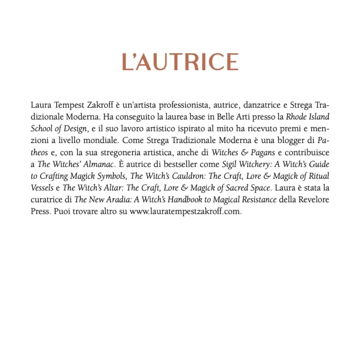 Book "La Via della Strega" - spells, rituals and metaphysical arguments