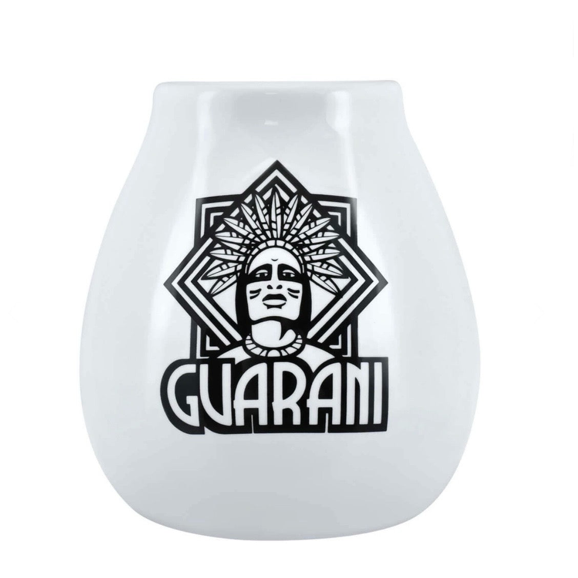 Guarani Mate Calabaza in ceramica - Coppa per Yerba Mate bianca 350ml