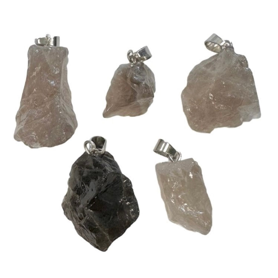 Crystal pendant of Rocca Fumè raw - positive energy