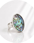 ANELLO CON CONCHIGLIA DI ABALONE - Calma interiore | Scopri su Clorophilla Shop