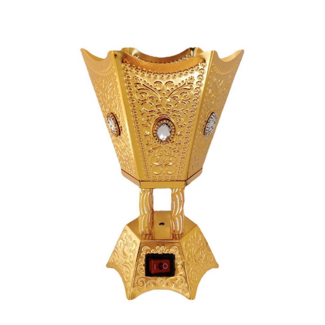 Electric burning with heating plate for incense in grains, resins and herbs - to smoke in comfort without the use of charcoal