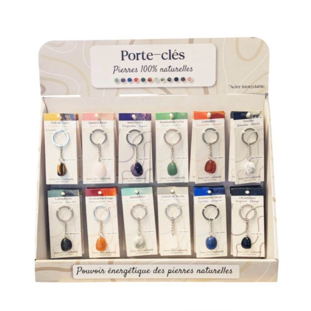 Stone keychain - gift idea
