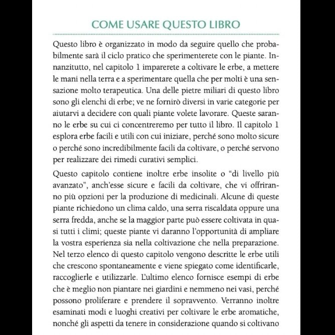 Book "The little book of herbs" Holly Bellebuono - Preparation natural remedies with herbs
