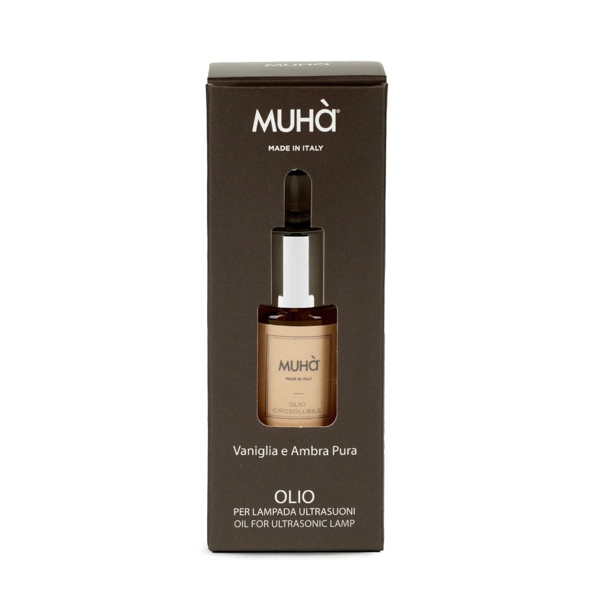 Muhà hydrosoluble oil 15ml - vanilla and pure amber