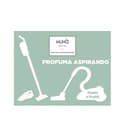 MUHÀ Profuma aspirapolvere in bustine - Cuoio e Frutti – clorophilla-shop