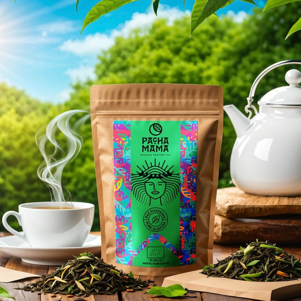 Guayusa Pachamama Certificato biologico origine Ecuador - Infuso ricco di antiossidanti polifenolici 100g