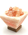 Lampada di Sale dell'Himalaya naturale Piramide capovolta - 7kg