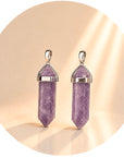 CIONDOLO PRISMA IN LEPIDOLITE - Calma, equilibrio emotivo e serenità