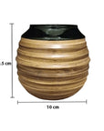 Mate Calabaza in ceramica miele scuro - Coppa per Yerba Mate