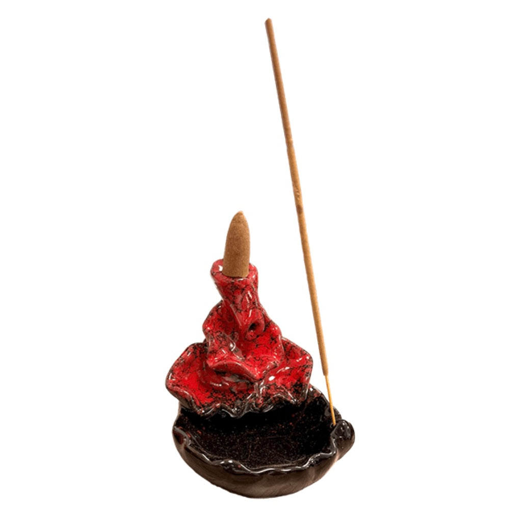 Cascade cascade burning ceramic lotus flower for incense in cones and sticks - Board in Fontana