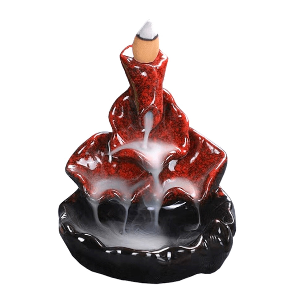 Cascade cascade burning ceramic lotus flower for incense in cones and sticks - Board in Fontana