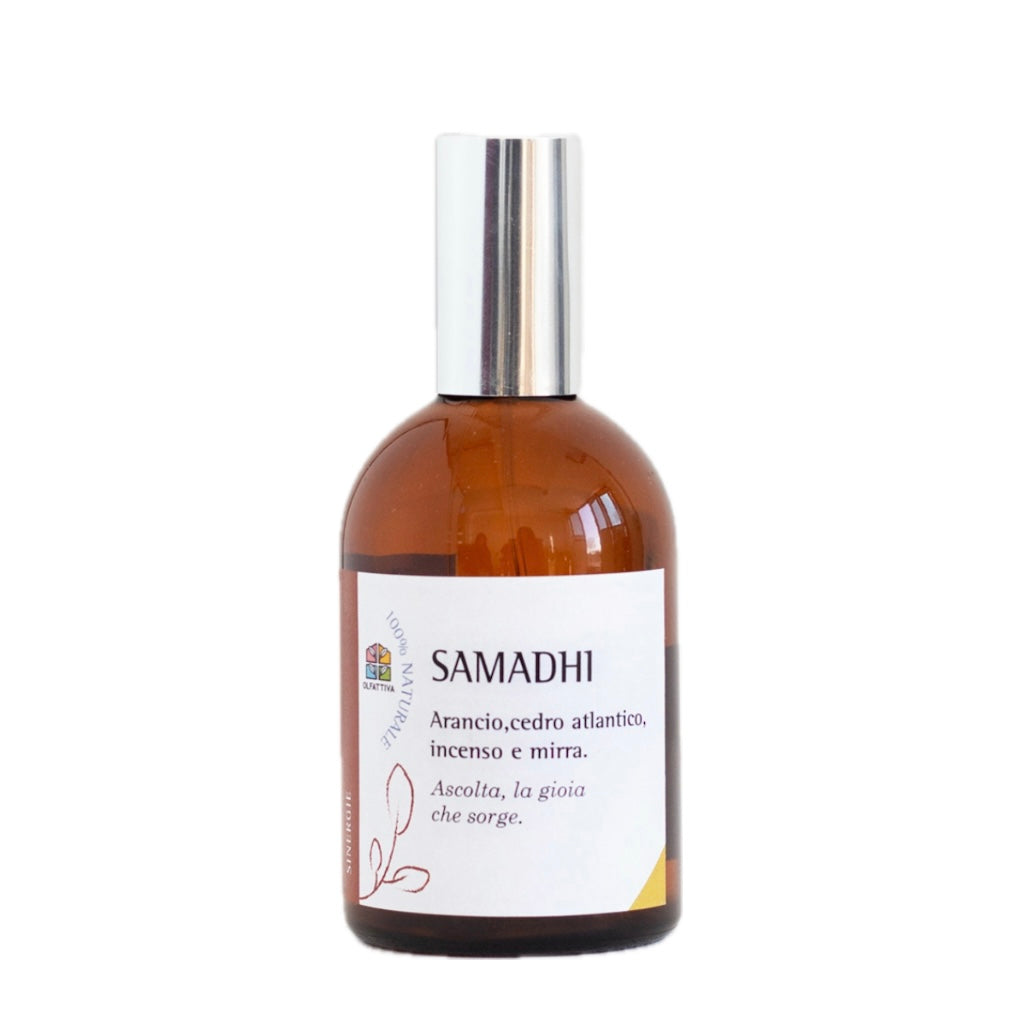 Olfattiva Profumo aromaterapico botanico Samadhi 115ml sofisticato e sublime - Arancio, cedro Atlantico, incenso e mirra