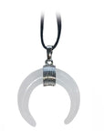 Collana amuleto Cristallo di Rocca - Guarigione, Chiarezza, Concentrazione - clorophilla-shop