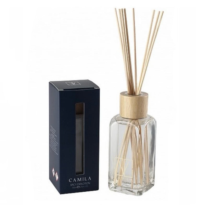 CAMILA SEDUCTIVE - fragranza SPICY EXPLOSION CHINOTTO E PEPE Diffusore a Bastoncini Profumatore d'ambiente - 100/200/500ml - clorophilla-shop
