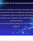 Samsara Kit Pietre di Purificazione per Caricare e Scaricare Minerali Qualità A - Cristallo di Rocca e Tormalina nera carico/scarico