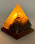 Lampada di Sale grigia dell'Himalaya a forma di piramide - 3-4kg