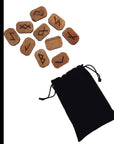 The Scarabeo Kit Rune "The secrets of runic magic" - elegant box with 25 wooden runes and 176 pages book