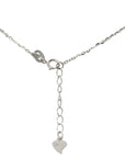 Collana con Ametista e strass sfaccettati - Argento 925
