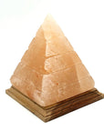 Lampada di Sale Dell'Himalaya Naturale piramide scolpita - 3/4kg