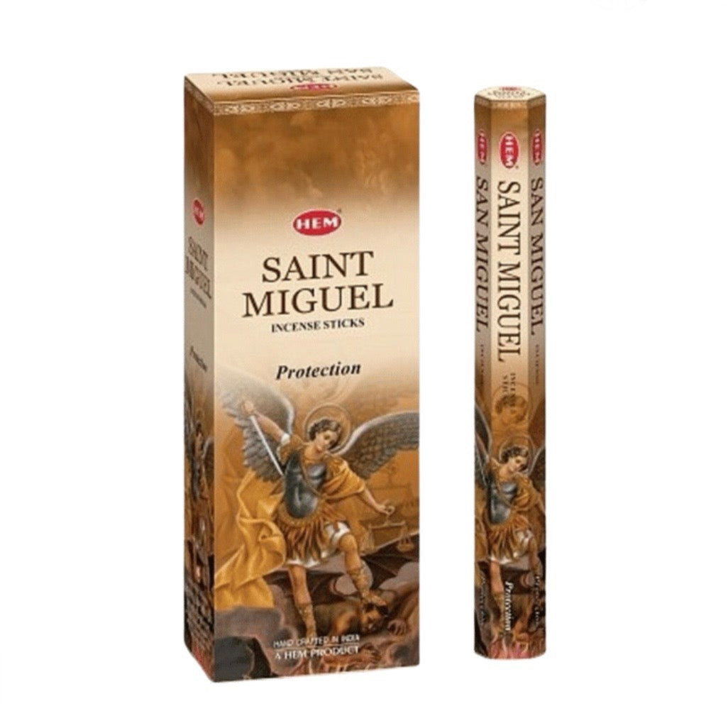 Hem San Miguel - Incenso indiano bastoncini fatti a mano Arcangelo San Michele - 20 stick