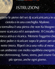 Samsara Kit Pietre di Purificazione per Caricare e Scaricare Minerali Qualità A - Cristallo di Rocca e Tormalina nera carico/scarico
