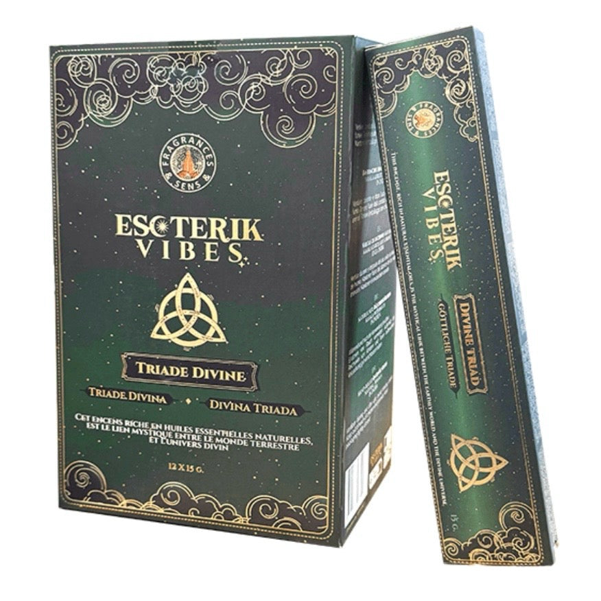 Esoterik vibes triad divine incense in sticks triad divine - harmonization of mind, body and spirit