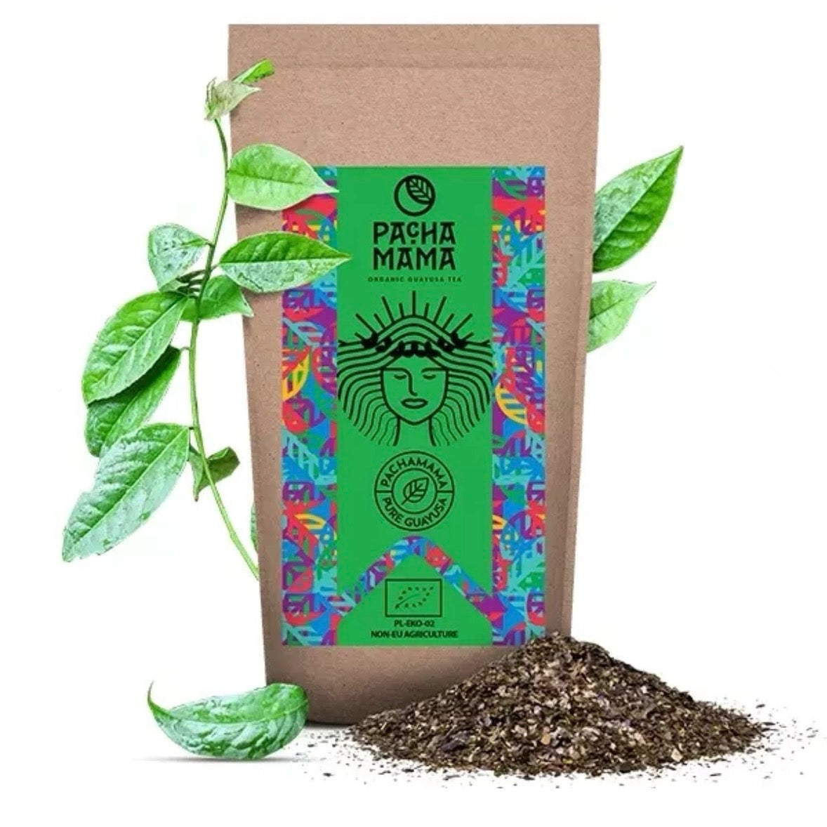 Guayusa Pachamama Certificato biologico origine Ecuador - Infuso ricco di antiossidanti polifenolici 100g