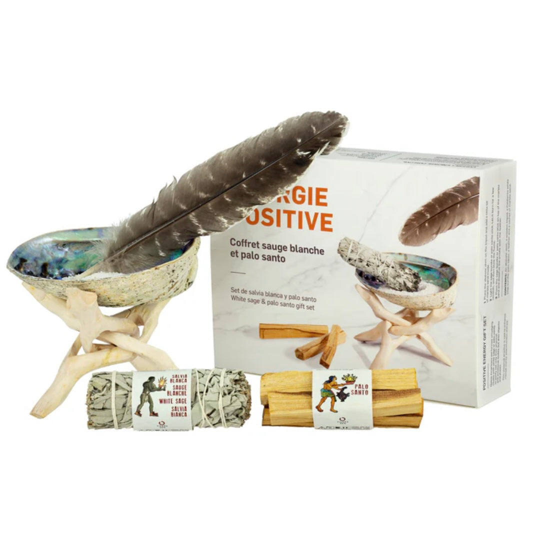 ENERGIA POSITIVA - Gift set Salvia Bianca e Palo santo