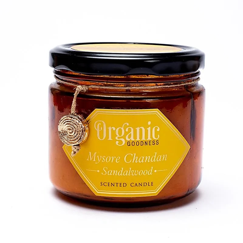 Organic Goodness MySore Chandan - Sandal wood candle - Made in India