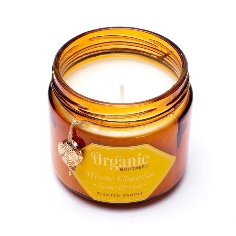 Organic Goodness MySore Chandan - Sandal wood candle - Made in India