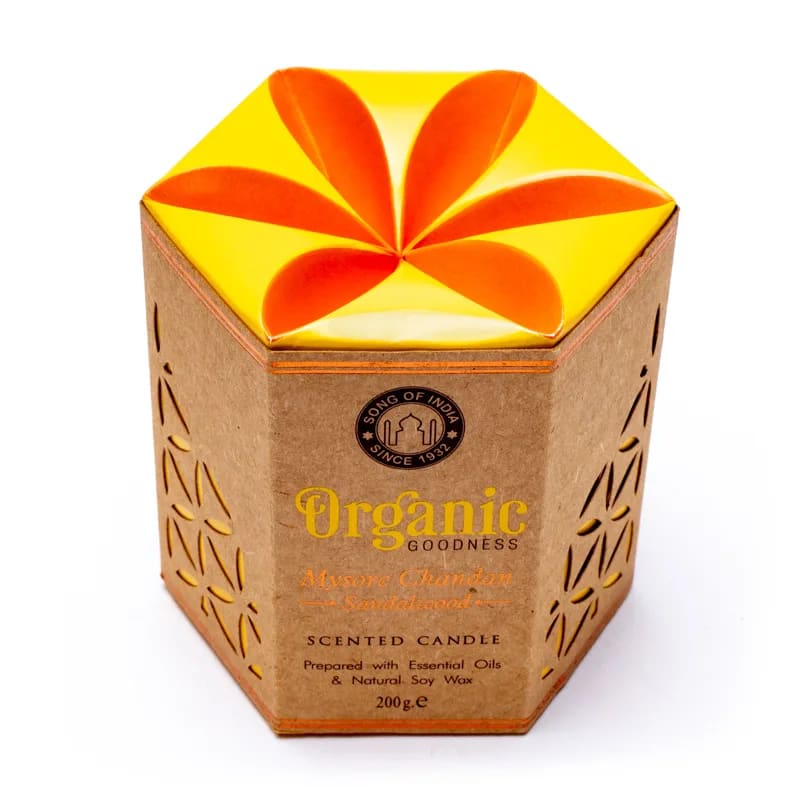 Organic Goodness MySore Chandan - Sandal wood candle - Made in India